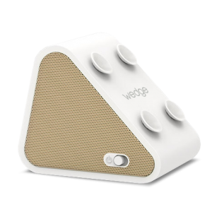 WEDGE WHIte with GOLD